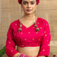 Pink Bandhani Print With Sequence Work Dola Silk Ready to Wear Saree