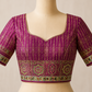 Magenta Floral Zari Weaving Banarasi Silk Saree”