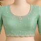 Mint Elegance Handcrafted Tissue Saree