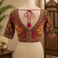Premium Olive Green Kutchi Designer Blouse