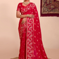 Exclusive Crimson Floral Party Wear Saree Online 1 | Sootkari