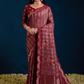 Crimson Floral Design Wedding Saree Online 1 | Sootkari
