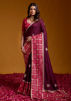 Maroon Party Wear Saree Online 1 | Sootkari