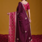 Maroon Party Wear Saree Online 2 | Sootkari