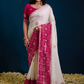 Magenta Floral Party Wear Saree Online 1 | Sootkari