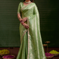 Mint Green Party Wear Saree Online 