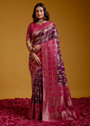 Mulberry Floral Festive Saree Online 1 | Sootkari