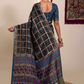 Black Viscose Festive Saree Online2 | Sootkari