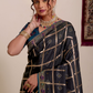 Black Viscose Festive Saree Online 3 | Sootkari