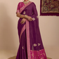 Purple Party Wear Saree Online 1 | Sootkari