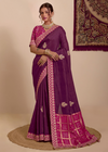 Purple Party Wear Saree Online 1 | Sootkari