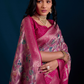 Rosewood Floral Festive Saree Online 3 | Sootkari