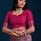 Rosewood Floral Festive Saree Online 4 | Sootkari