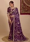 Royal Purple Wedding Saree Online 1 | Sootkari