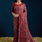 Floral Crimson Allure Saree