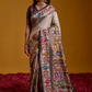 Ivory Multicolor Story Saree