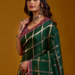 Forest Green Geometric Saree