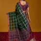 Forest Green Geometric Saree