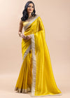 Shimmering   Lemon   Saree