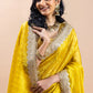 Shimmering   Lemon   Saree