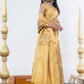 Copper Zari Embellished Tissue Kanjivaram Ready to Wear Saree