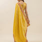 The Marigold Heritage Silk Saree