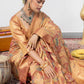 Copper Kanjivaram Zari Embellished Tissue Ready to Wear Saree