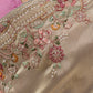 Champagne Gold Tissue Silk Saree