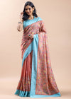 Floral Matka Tusser Silk Saree