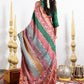 Rangrekha Kalamkari Striped Dola Silk Saree