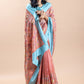 Floral Matka Tusser Silk Saree