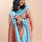 Floral Matka Tusser Silk Saree
