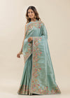 Pure ZIRAF Silk Bird Motif Saree