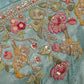 Pure ZIRAF Silk Bird Motif Saree