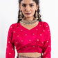 Purple Ghatchola Butti Checks Chinnon Saree