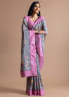 Floral Matka Tusser Saree