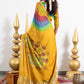 Zehar Shibori Print Satin Gajji Silk Saree