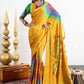 Zehar Shibori Print Satin Gajji Silk Saree