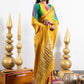 Zehar Shibori Print Satin Gajji Silk Saree