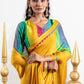 Zehar Shibori Print Satin Gajji Silk Saree