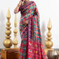 Rajwari Chokda Patola Print Dola Silk Saree