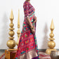 Rajwari Chokda Patola Print Dola Silk Saree