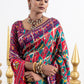 Rajwari Chokda Patola Print Dola Silk Saree