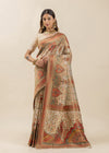 Kalamkari Heritage Ivory Silk Saree
