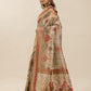 Kalamkari Heritage Ivory Silk Saree