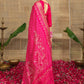 Pink Bandhani Print With Sequence Work Dola Silk Ready to Wear Saree