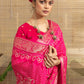 Pink Bandhani Print With Sequence Work Dola Silk Saree
