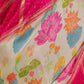 Crimson Bloom Bandhani & Floral Saree