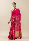 Rani Rang Bandhani Gazzi Silk Saree