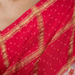 Crimson Bloom Bandhani & Floral Saree